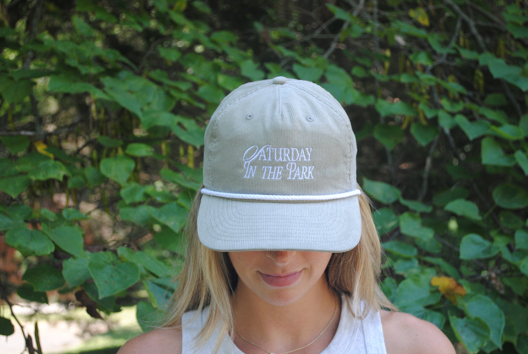 Saturday In The Park Hat - Sage Green Corduroy